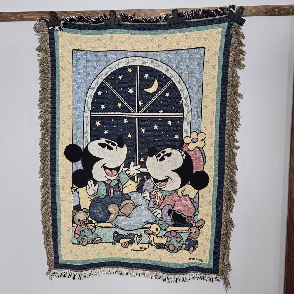Goodwin Weavers Baby Mickey & Co. Starry Night Woven Tapestry Throw  36"x45"